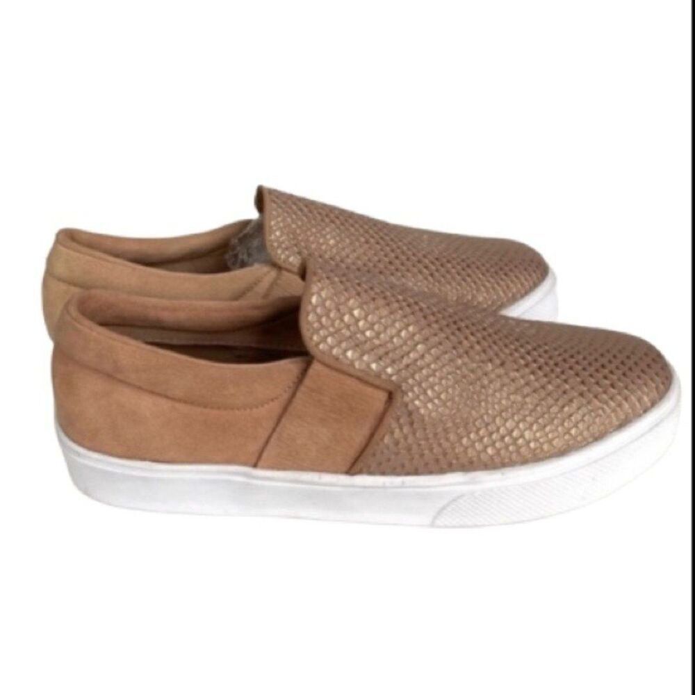 Kaanas Santa Fe Metallic Embossed Slip-On Sneakers Women’s 6